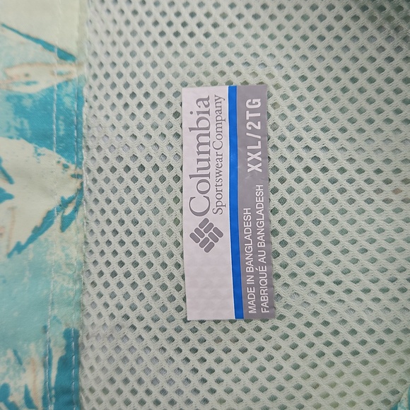 Columbia Men's Big & Tall Utilizer Print Short Sleeve Button Down Shirt XXL - Picture 6 of 11